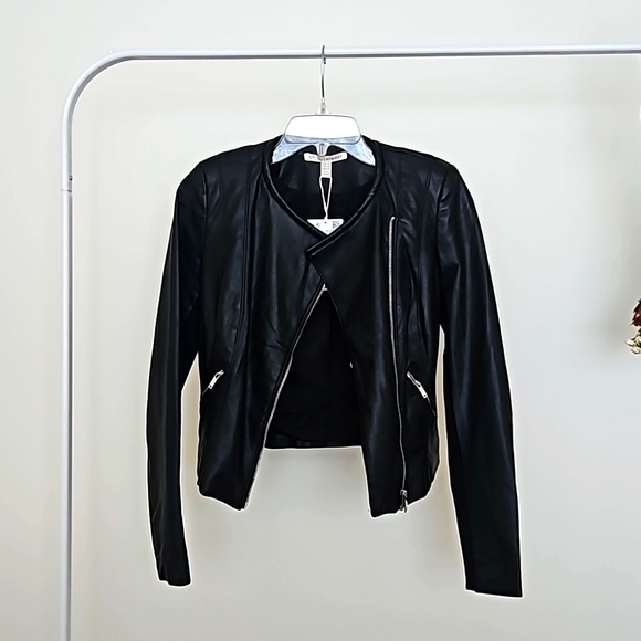 BNWT Vegan Leather Jacket - Picture 1 of 4